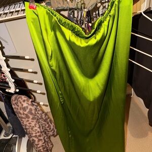 A New Day Vibrant Green Maxi Skirt